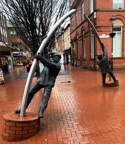 Memorial to Wrexhams Mining and Steel Heritage